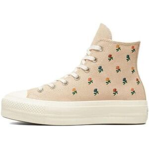 Converse Chuck Taylor AS Lift Embroidered Roses Women's Size 7.5